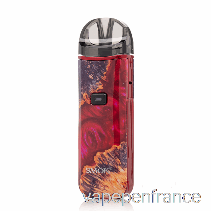 Smok Nord Pro 25w Pod Kit Stylo Vape En Bois Stabilisateur Rouge